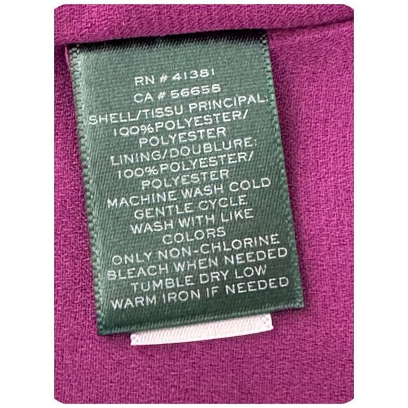 LAUREN Ralph Lauren Ikat Blouson Smocked Sleeveless Tiered Midi Dress Womens Sm - Picture 11 of 12